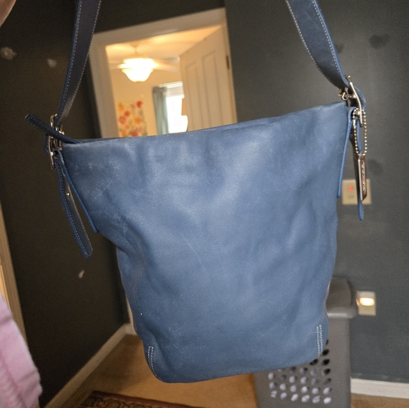 Coach Handbags - coach vintage legacy blue bag 9186.